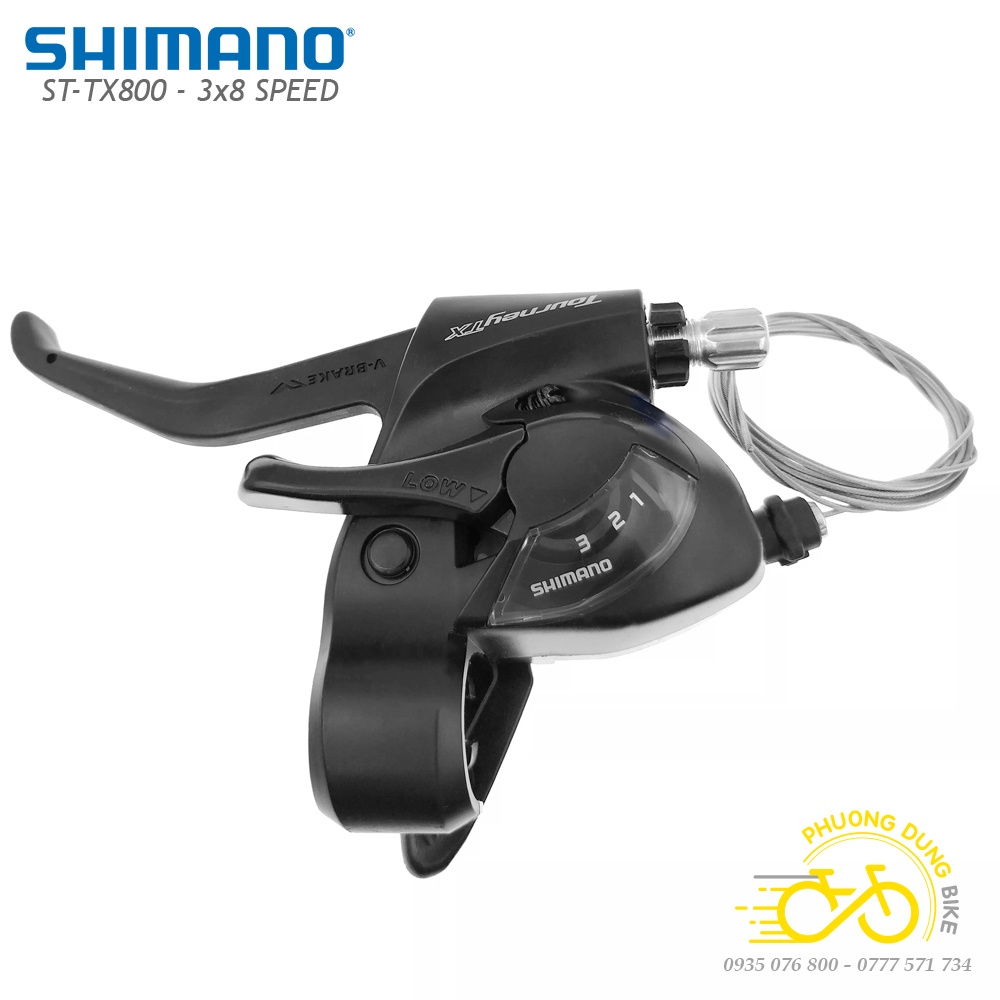 Tay đề xe đạp SHIMANO ST TX800 3x8 Speed - Hàng chính Hãng Shimano