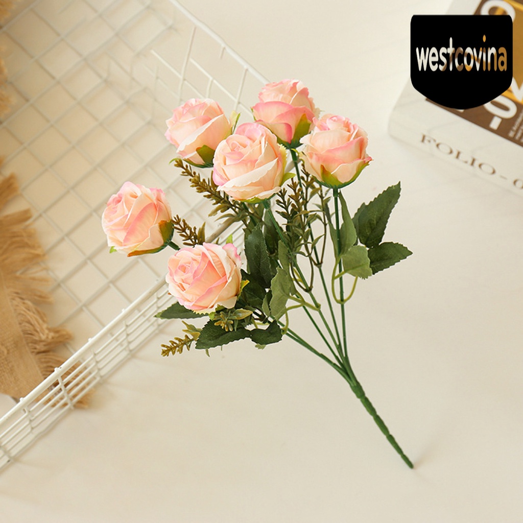 [Hot]☀ 1 Bó Hoa Hồng Giả Trang Trí Tiệc Cưới