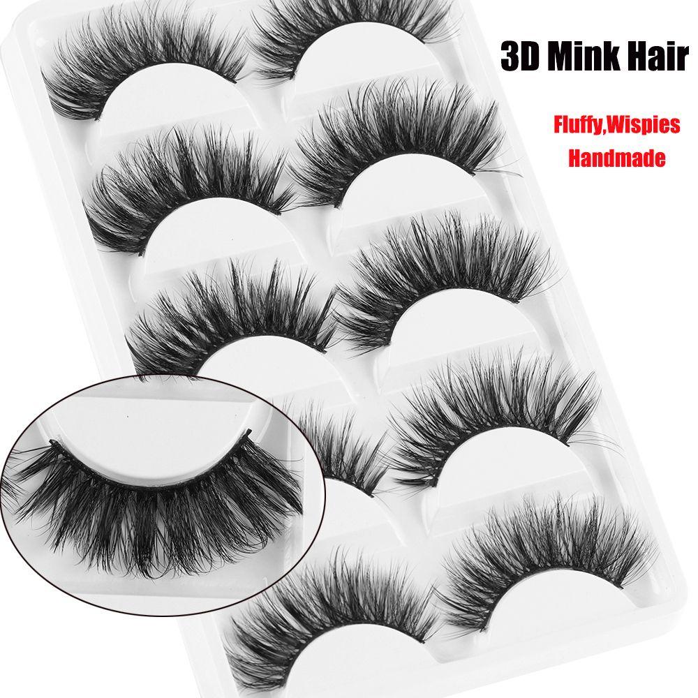 ROWANS Set 5 Cặp Lông Mi Giả Dài Tự Nhiên Nhiều Lớp SKONHED
