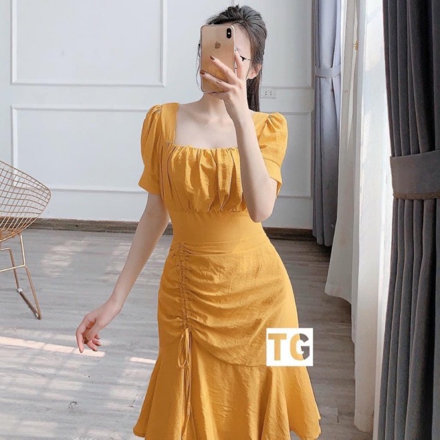 Váy đũi rút hông hàng đẹp Hanna