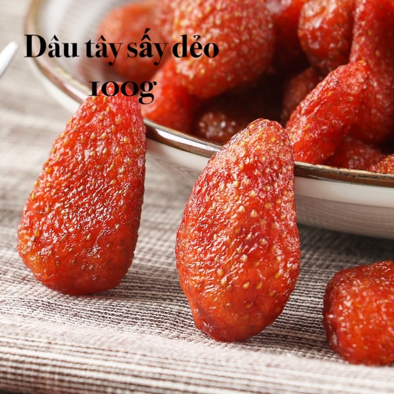 [Hàng mới về] Dâu tây sấy dẻo 100g