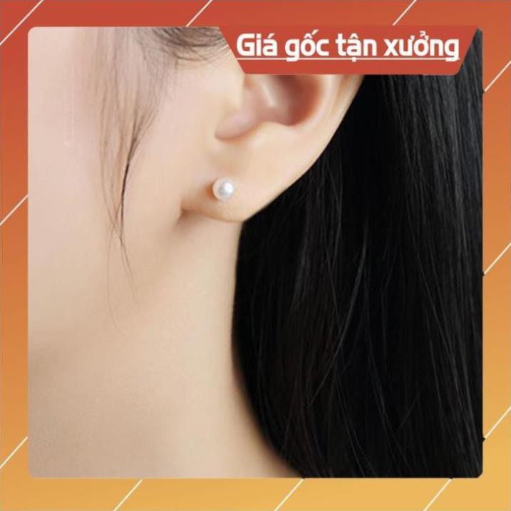 [FREESHIP] Bông tai hạt châu vàng, hạt ngọc, hạt châu bạc - Mely 122