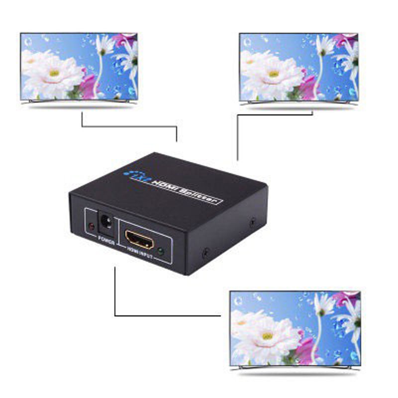 [Mã ELFLASH5 giảm 20K đơn 50K] Bộ hub chia HDMI 1 ra 2 và 1 ra 4 HDMI 1-2 và 1-4 Full HD 1080