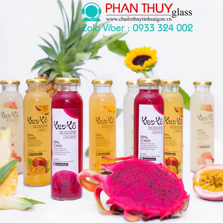 10 chai thủy tinh 320ml