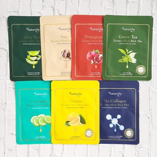 Mặt nạ NATUREBY ESSENCE MASK PACK PLUS làm sạch bổ sung collagen cho Da