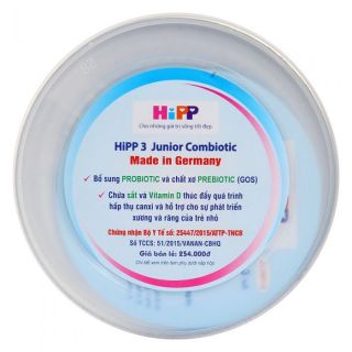Sữa HiPP Combiotic Organic số 3 (350g)