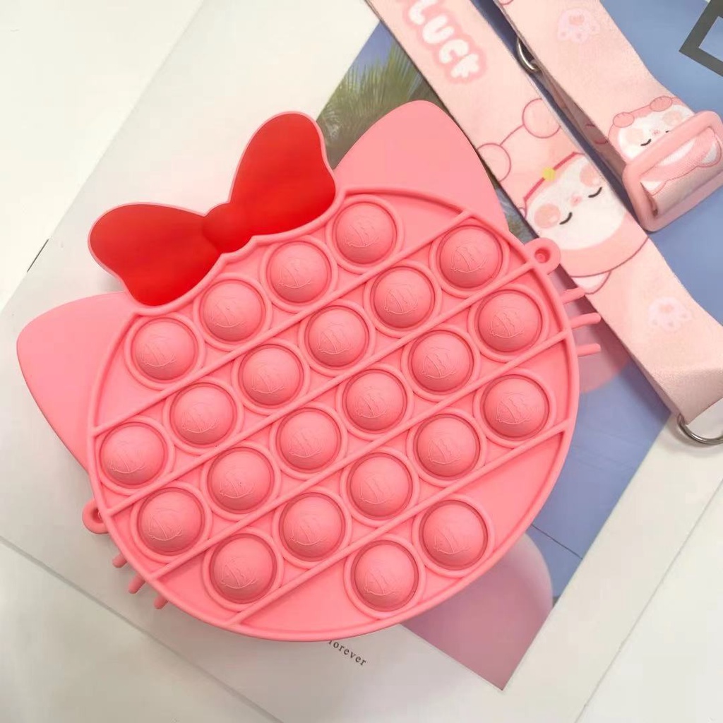 Pop It Túi Đeo Vai Đựng Đồ Chơi Mềm Mại Màu Bánh Macaron/Bánh Macaron/Hamburger/Bánh Ngọt Thời Trang Cao Cấp Cho Nữ