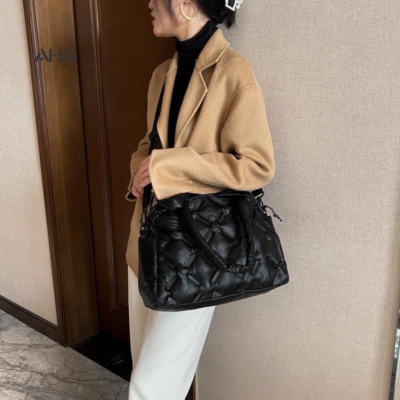 Túi đeo chéo AHA official sức chứa lớn phong cách đơn giản thời trang dành cho nữ