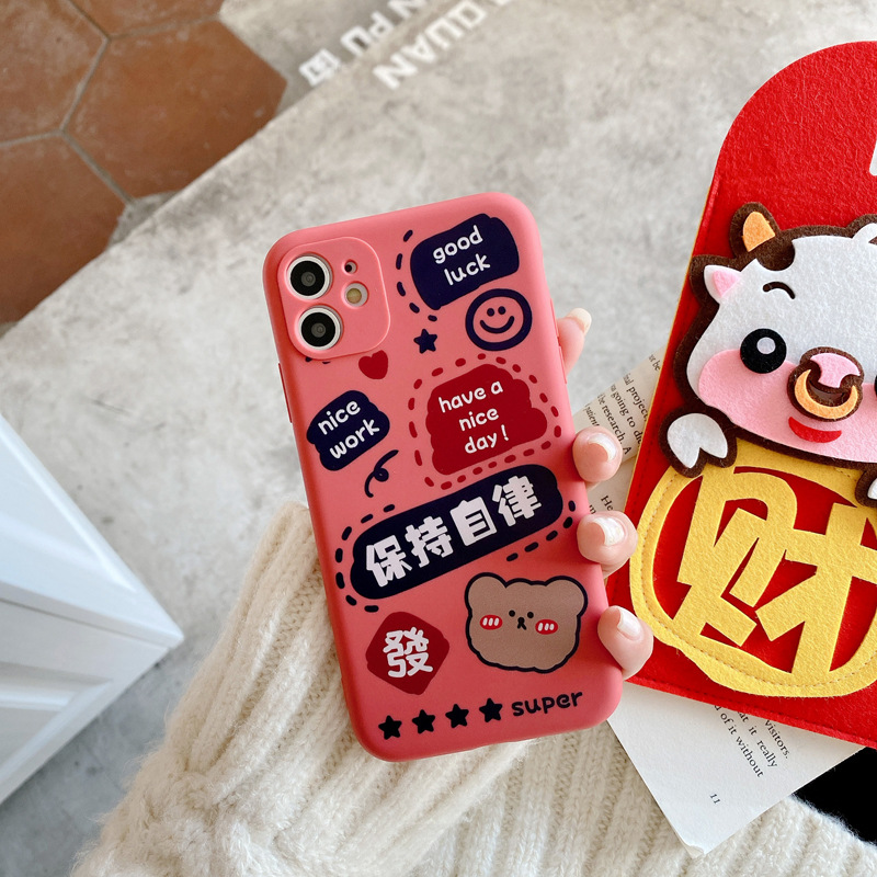 Ốp điện thoại TPU mềm dẻo hình gấu và thỏ chống sốc cho IPhone 11 Pro XR/XS/X IPhone 7 8 Plus | BigBuy360 - bigbuy360.vn