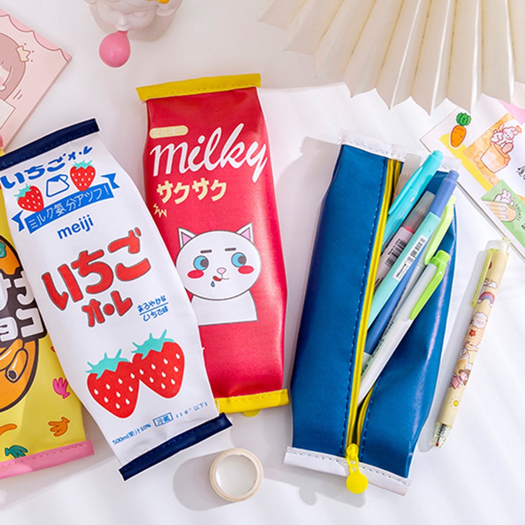 Túi Đựng Bút Chống Thấm Nước Sức Chứa Lớn Họa Tiết Hoạt Hình Dễ Thương