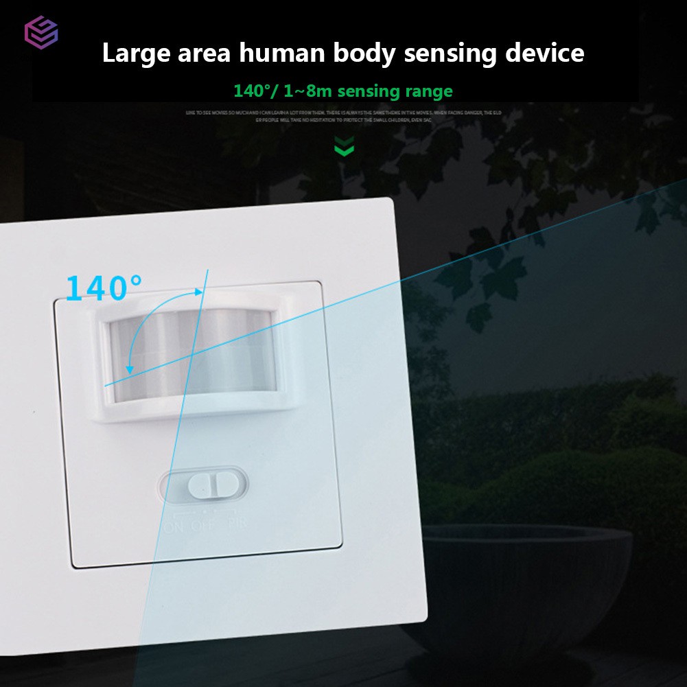 Công tắc cảm biến PIR chuyển động hồng ngoại điều khiển ánh sáng