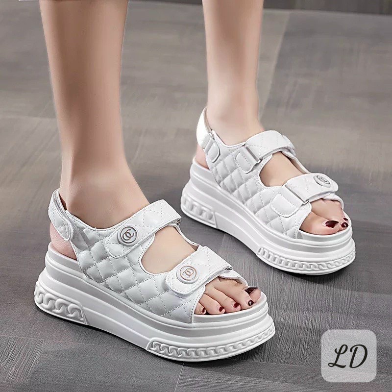 Sandal độn đế cao 7cm tôn dáng