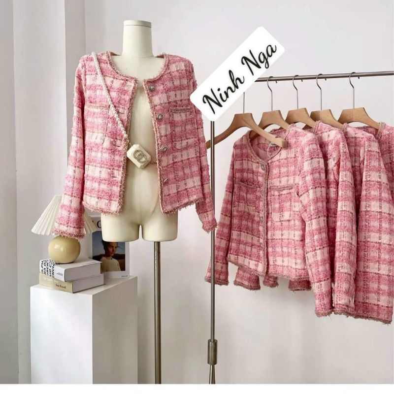 Vải dạ tweed kim tuyến