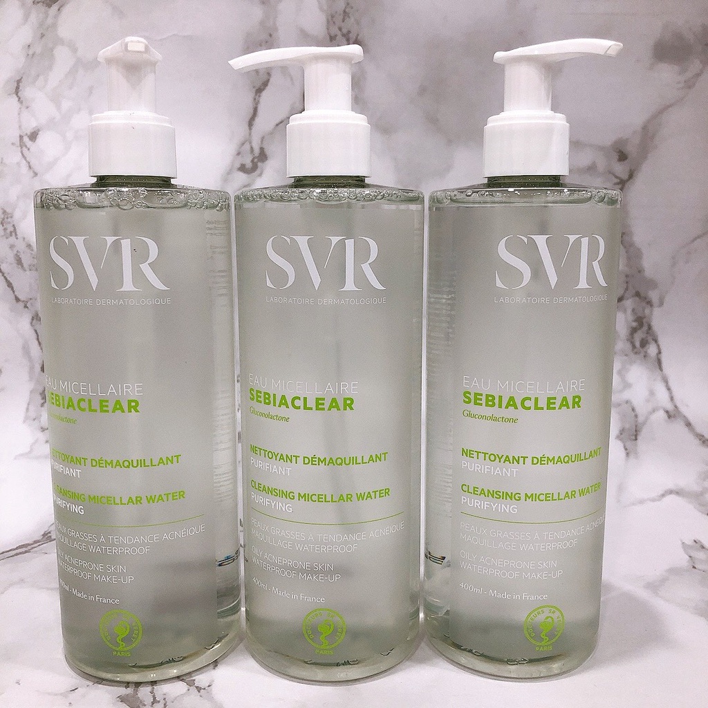 Nước tẩy trang SVR giúp làm sạch, dịu nhẹ Micellar Sebiaclear Chai 400ml