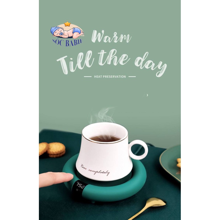 ĐẾ HÂM NÓNG ĐỒ UỐNG -TRÀ, CÀ PHÊ, SỮA VÀ CÁC LOẠI ĐỒ UỐNG, TRÒN XANH