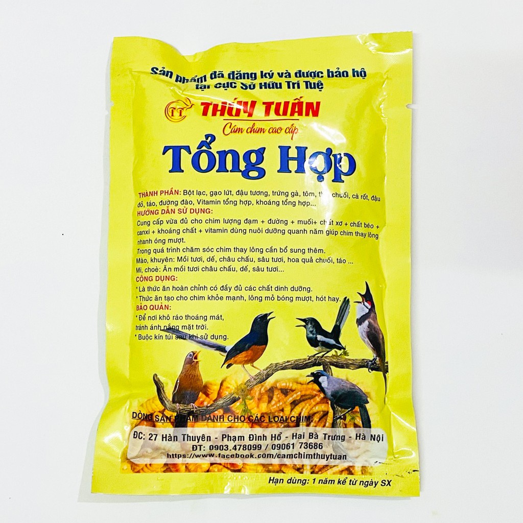 Cám chim tổng hợp Thúy Tuấn cám ăn thức ăn cho chim cao cấp giá rẻ CC32