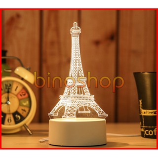 Đèn Ngủ Tháp Eiffel - Đèn Trang Trí 3D