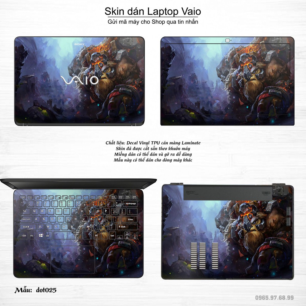 Skin dán Laptop Sony Vaio in hình Dota 2 _nhiều mẫu 5 (inbox mã máy cho Shop)