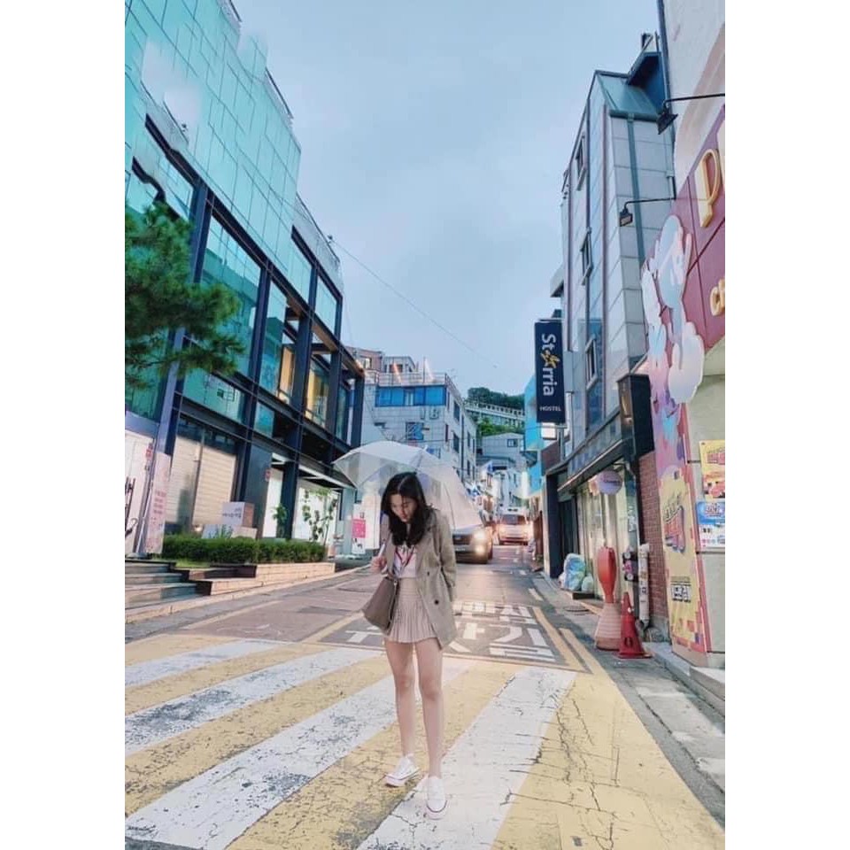 Áo Vest Kẻ Nâu 2 Lớp Cho Nữ - Áo Vest Kẻ Nâu Hàn Quốc Siêu Xinh Fullsize | BigBuy360 - bigbuy360.vn