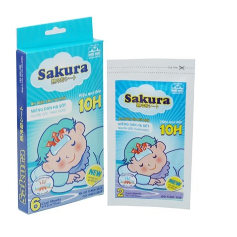 Miếng Dán Hạ Sốt, Giảm Nhiệt Độ Nhanh Hisamitsu,  Bye Bye-Fever & Sakura