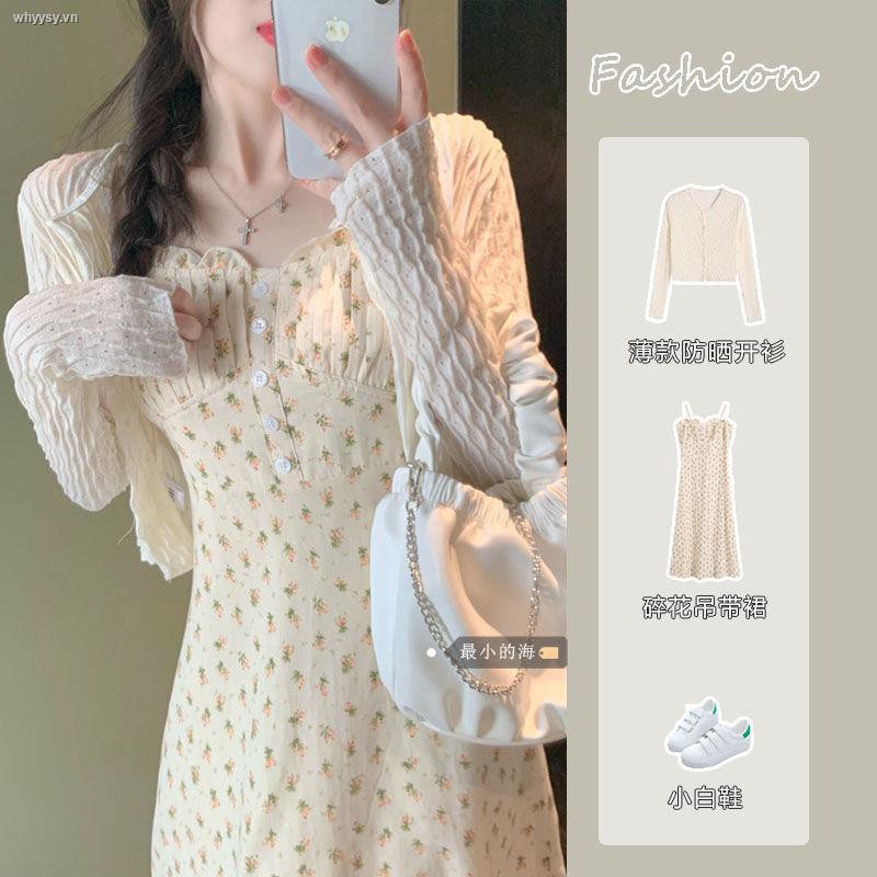 Set Đầm Hai Dây Họa Tiết Hoa Và Áo Khoác Chống Nắng Thời Trang Cho Nữ 15 Ngày