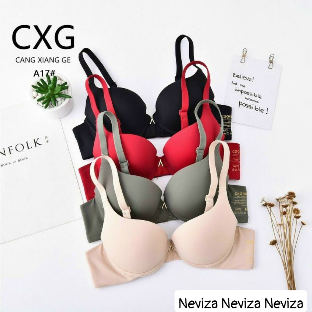 Áo lót đúc su đệm dày CXG nâng ngực, mút kép push up  có gọng AL17