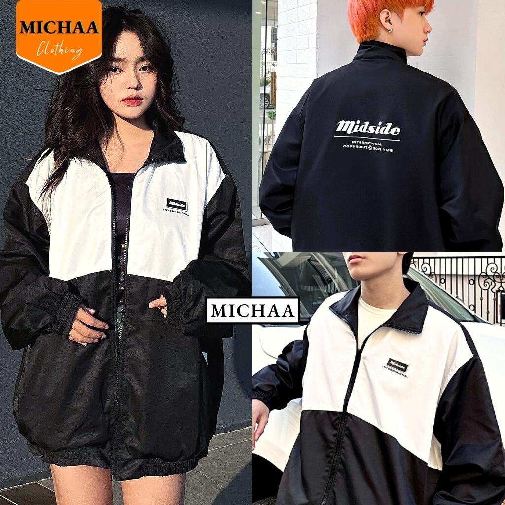 Áo Khoác Bomber Dù MIDSIDE 2022 Nam Nữ Ulzzang Unisex Kiểu Form Rộng 2 Lớp Jacket - MICHAA