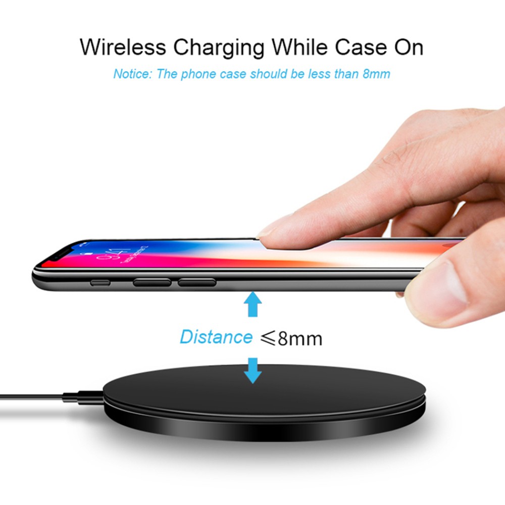 10W Fast Wireless Charger Charging Pad Đế sạc bộ sạc không dây nhanh 10W