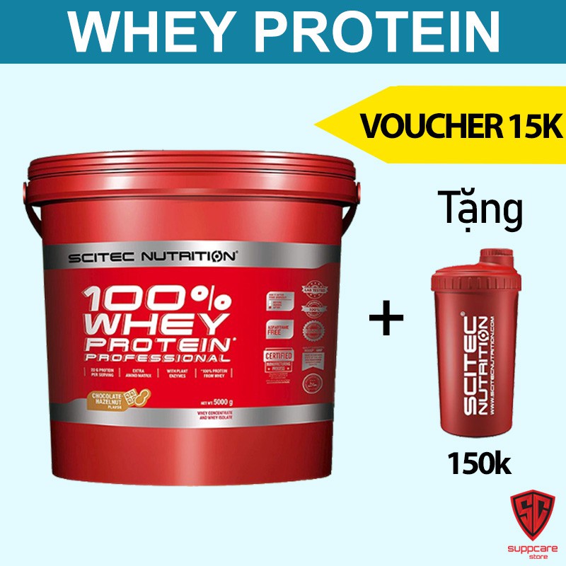 Whey Professional | Sữa Tăng Cơ Cho Người Tập Gym 5Kg - Scitec Whey Protein Professional 5Kg - Chính Hãng
