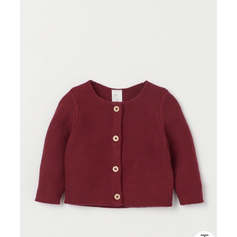 Áo cardigan len hồng HM auth siêu xinh ấm cho bé gái