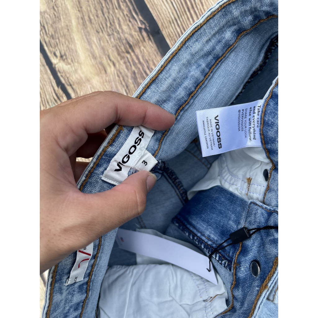Hàng xuất xịn - Quần shorts jeans nữ V1g0ss xuất khẩu