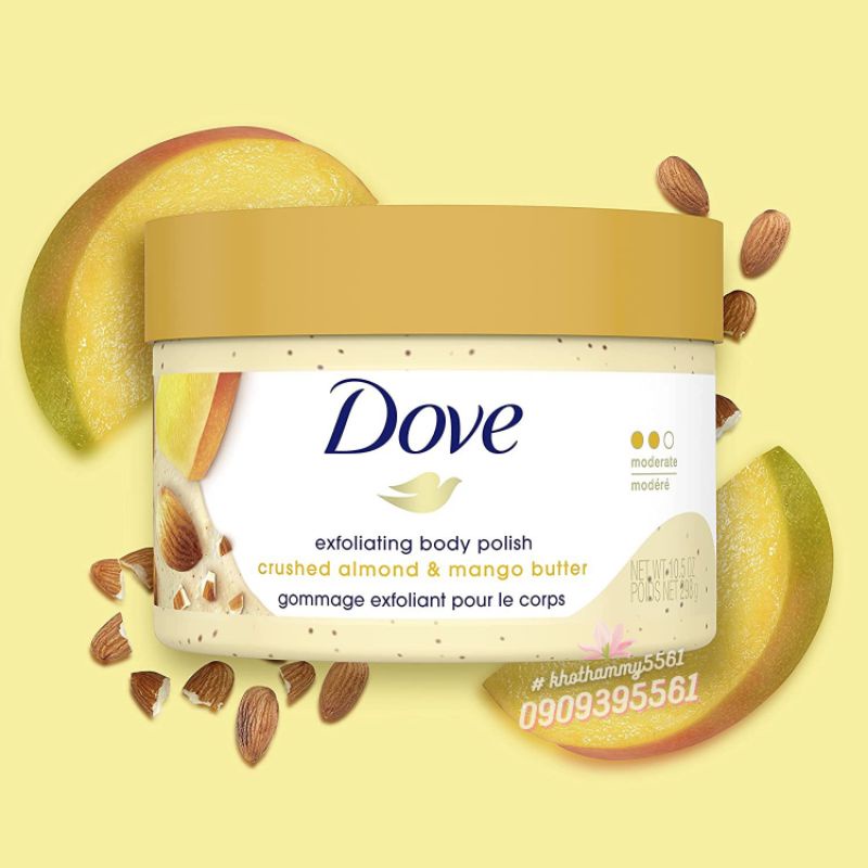 Tẩy tế bào chết body Dove 298g