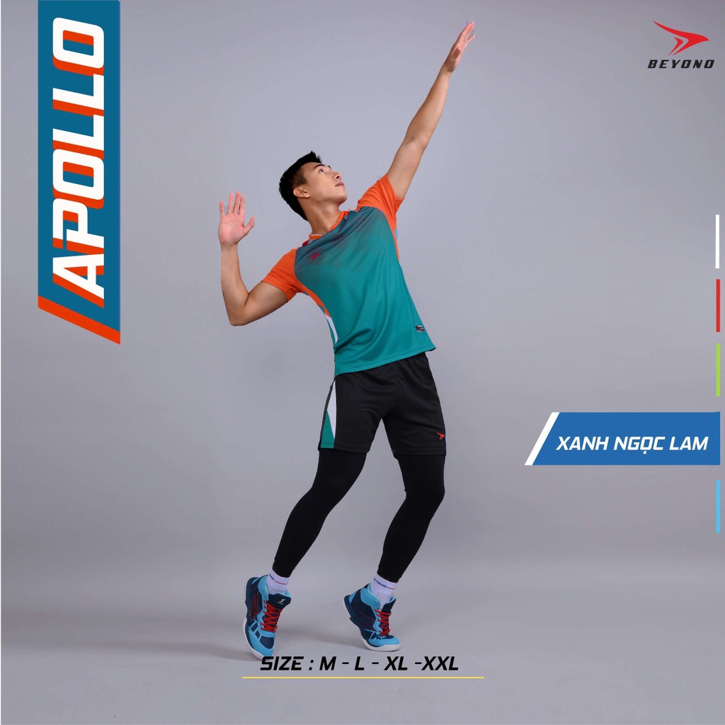 Quần áo thể thao, bóng chuyền nam nữ  Beyono Apollo Xanh Ngọc
