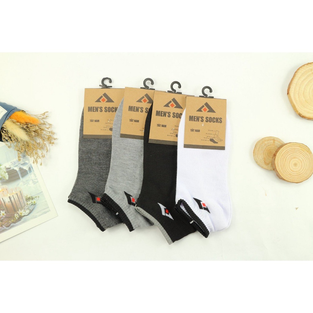 Tất vớ nam nữ T&amp;T cotton dày dặn cực xịn cổ ngắn thoáng mát êm chân