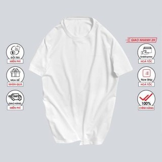 Áo thun nam cổ tròn dáng unisex tay ngắn Basic Tee phông trơn nam nữ