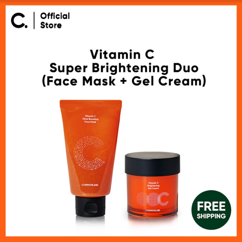 Bộ đôi sản phẩm tinh chất Vitamin C làm sáng da COMMONLABS Supper Brightening Duo