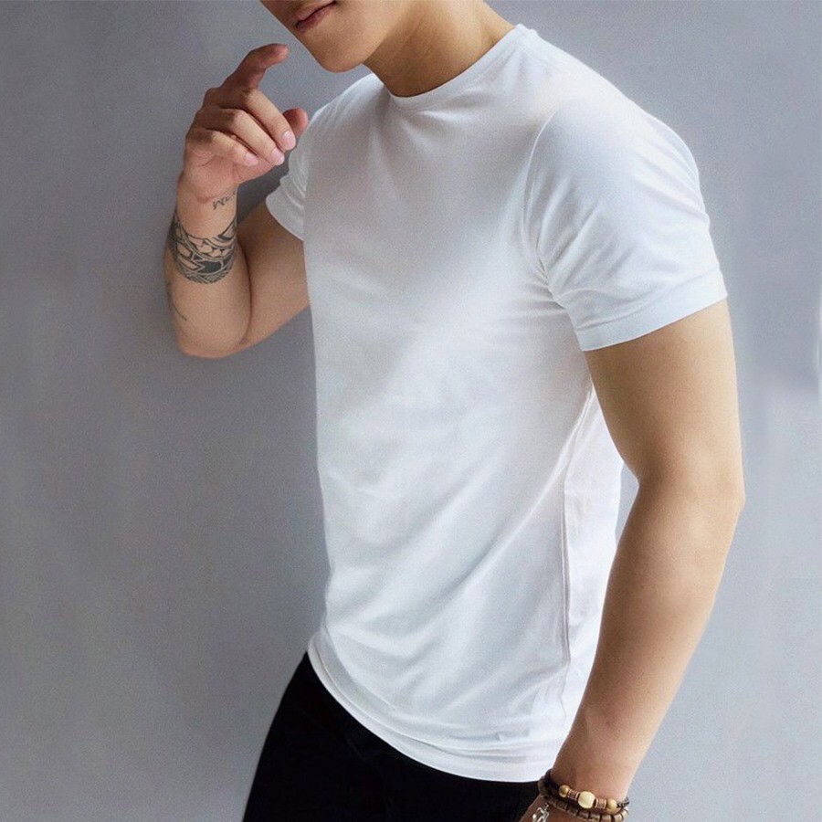 Áo phông cotton, áo thun nam nữ ngắn tay,co giãn thoáng mát - STARSKY AT10 | BigBuy360 - bigbuy360.vn