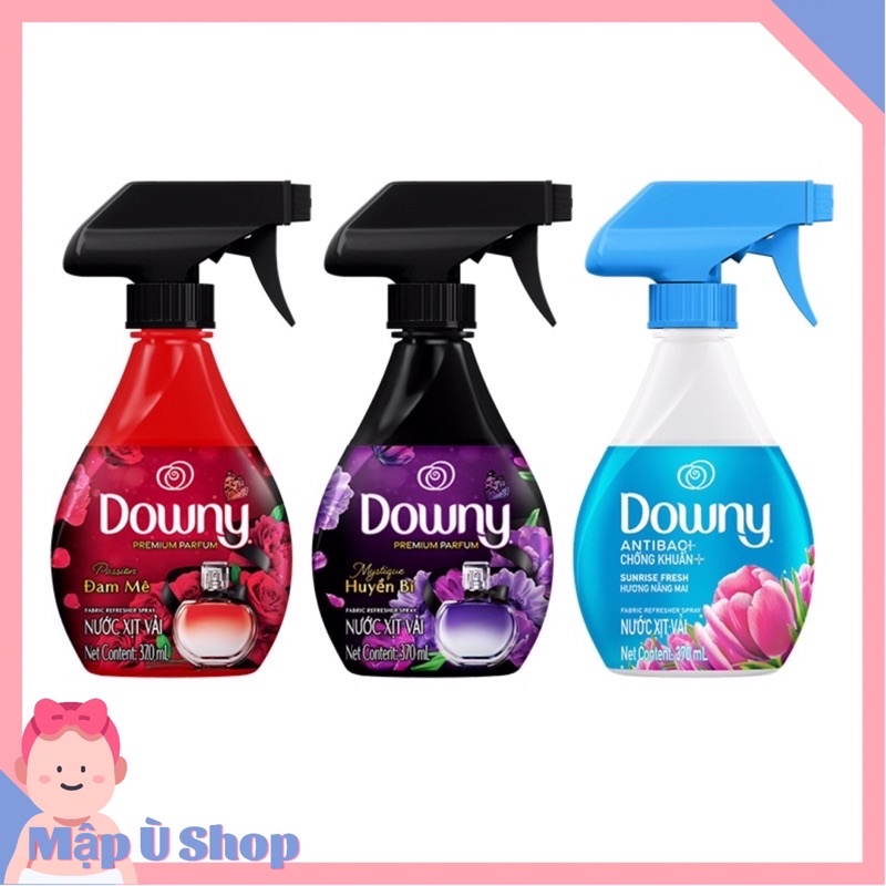 Nước xịt vải DOWNY khử mùi , chống khuẩn 99.9% chai 370ml