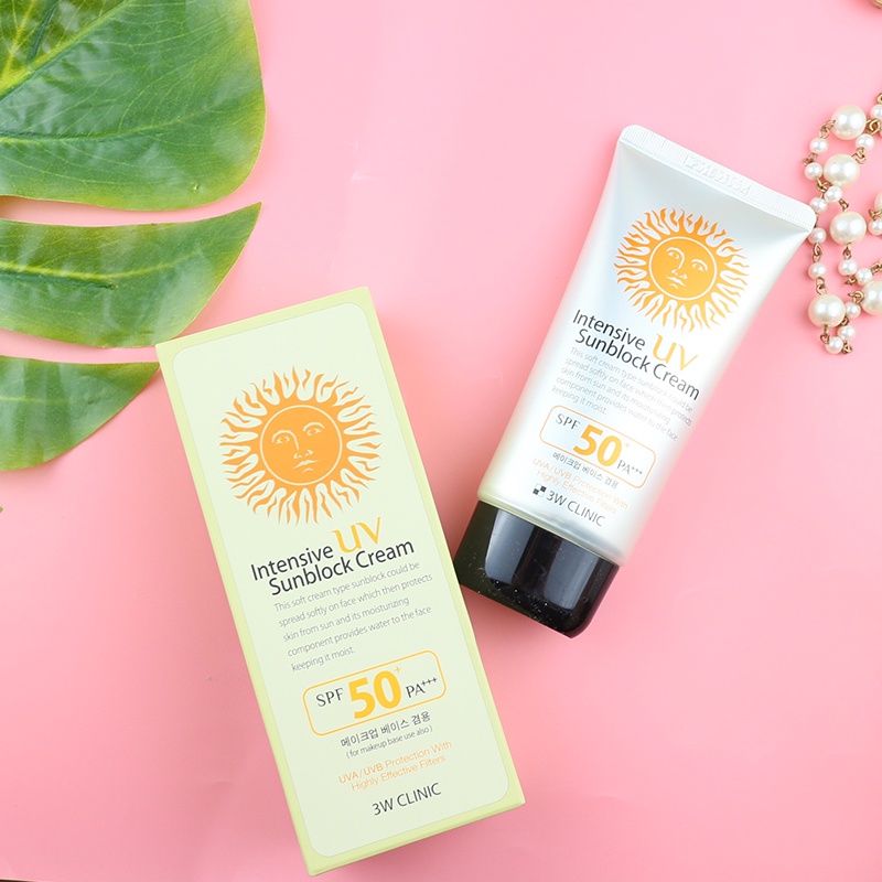 Kem chống nắng 3W Clinic Intensive Sunblock cream 70ml