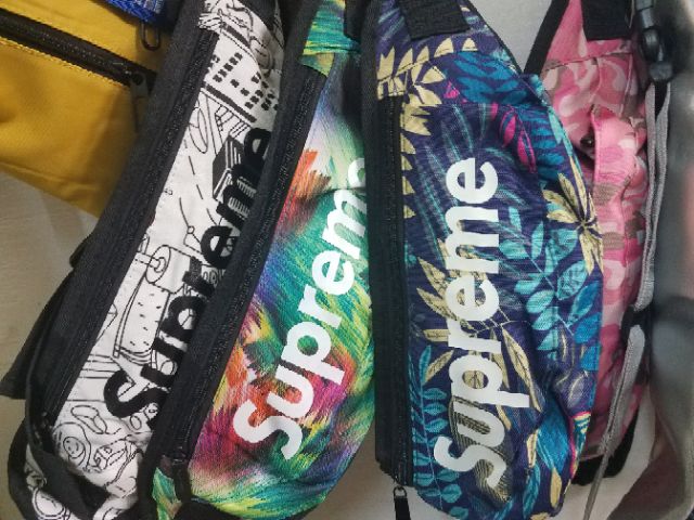 Túi bao tử túi đeo chéo hot họa tiết lá thời trang nam và nữ hình thật 12 màu lựa chọn | BigBuy360 - bigbuy360.vn