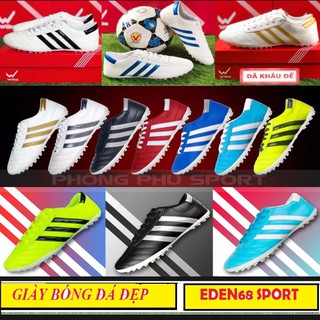 Giày đá bóng Wika 3 sọc | Giày bóng đá sân cỏ nhân tạo Wika 3 sọc CT3 đế thấp TF