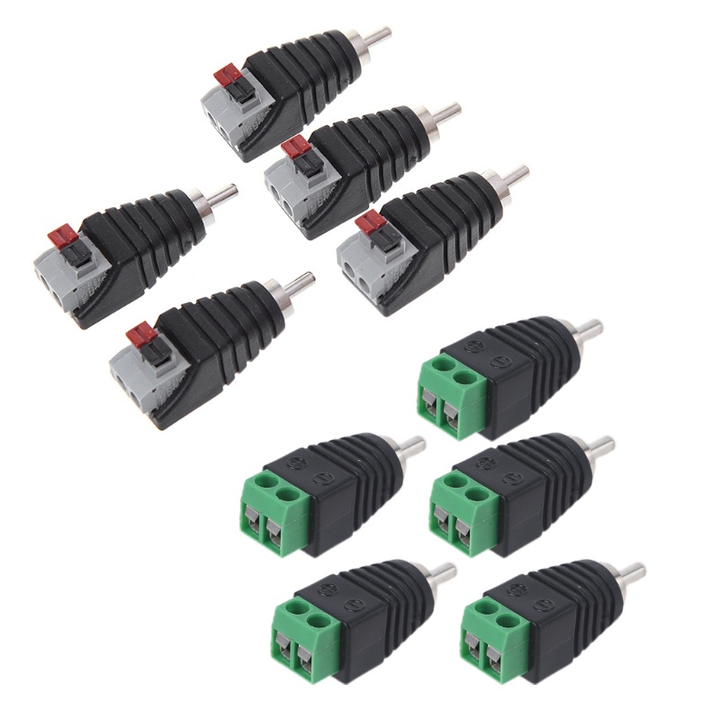 Set 5 Đầu Nối Dây Cáp RCA Cho Loa TV LED
