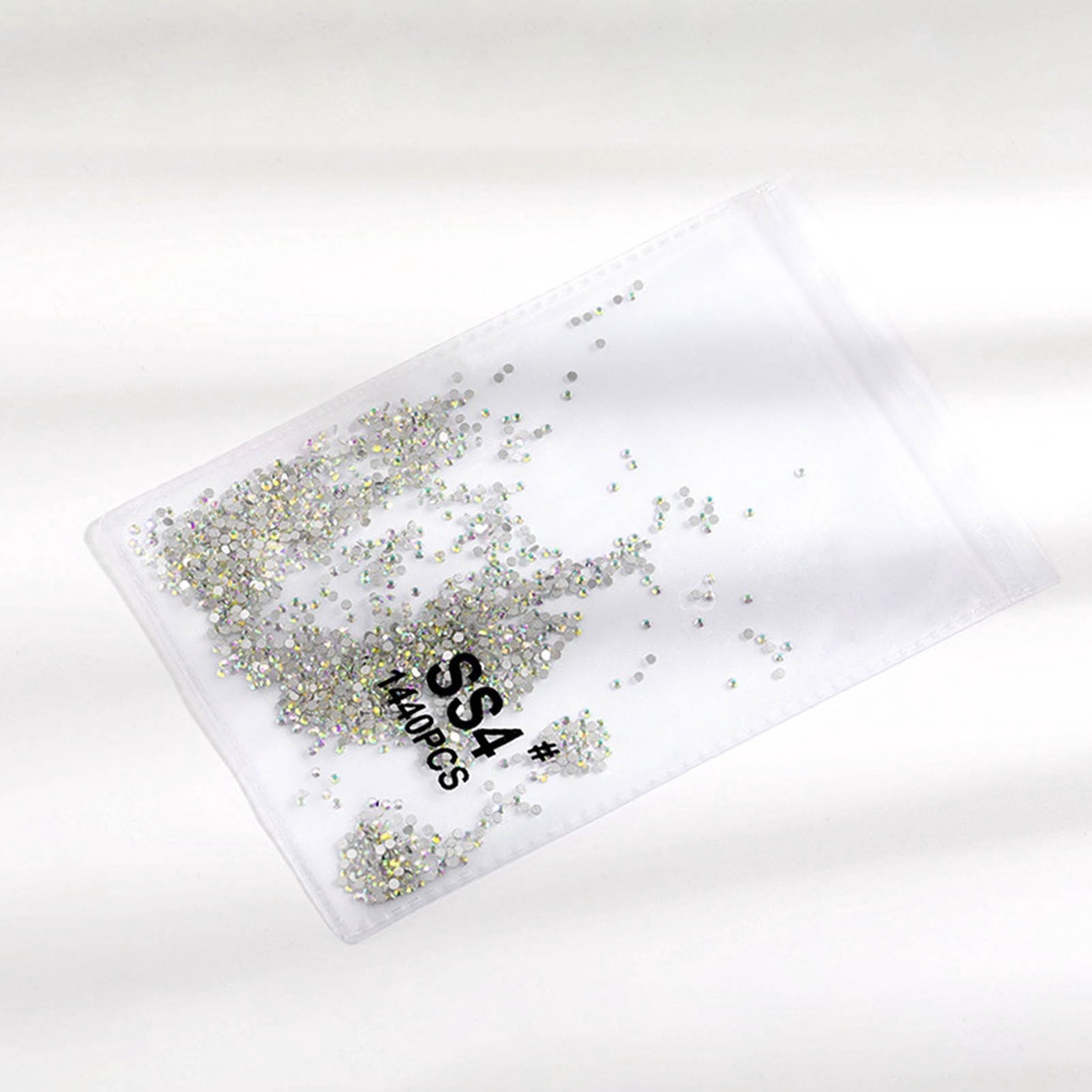 Set 1440 Hạt Đá Thủy Tinh Trong Suốt Dùng Trang Trí Móng Tay DIY Cho Điện Thoại
