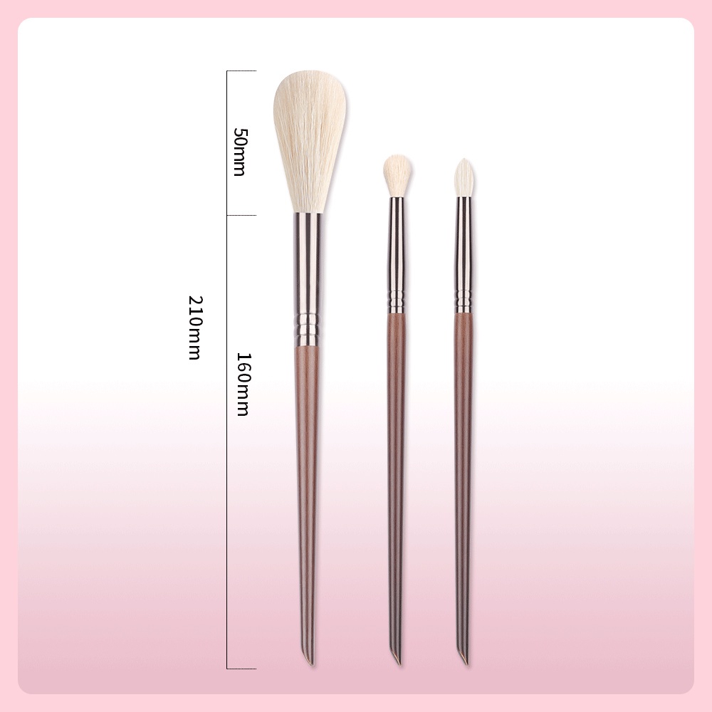 Bộ cọ má hồng + cọ đánh phấn mắt + cọ tán phấn OVW N31N64wN83 lông dê cao cấp