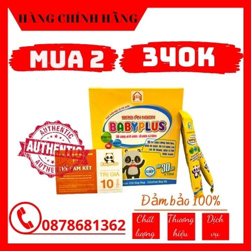 Siro ăn ngon Babyplus trẻ không còn biếng ăn, táo bón, chậm lớn