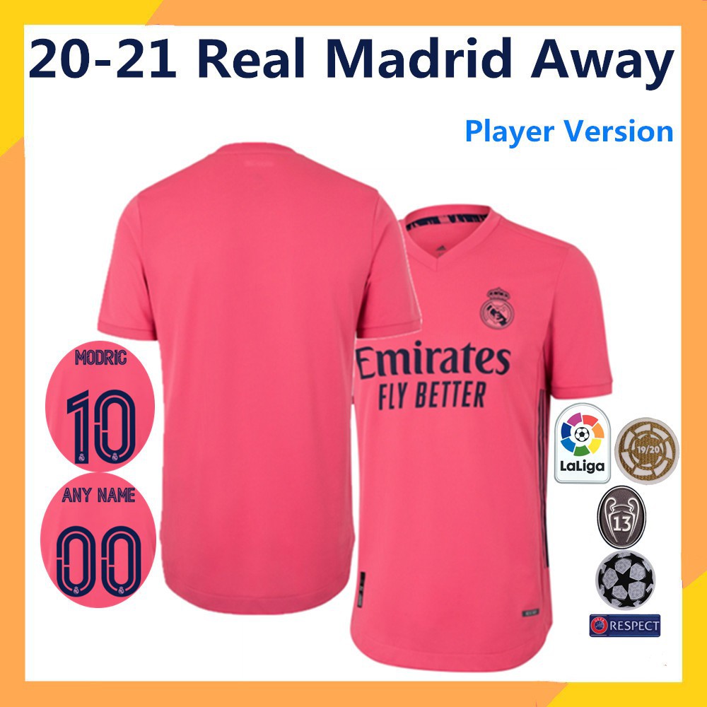 Áo Real Madrid sân khách hàng 20-21 quần áo đá bóng ྇