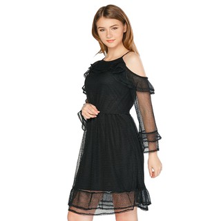 Đầm Xòe Trễ Vai - Lovadova 17D12C008