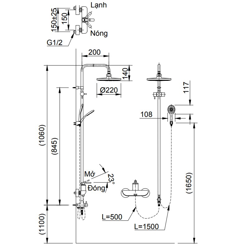 Sen Cây Inax Nóng Lạnh BFV-41S, Bảo Hành Chính Hãng 02 Năm