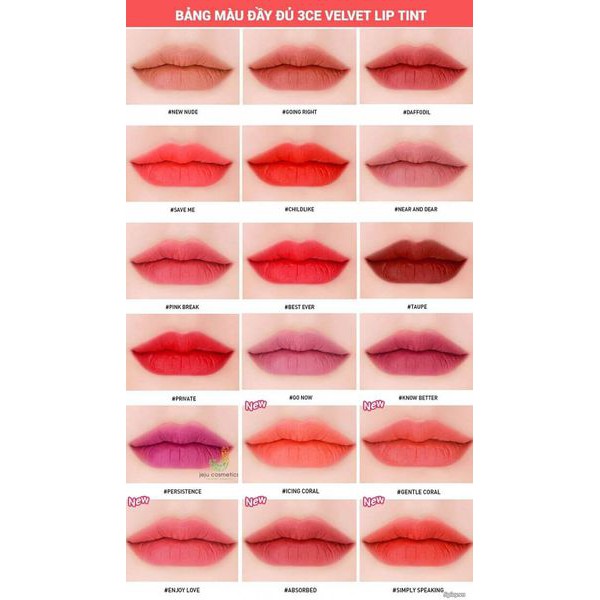 SON 3CE VELVET LIP TINT | BigBuy360 - bigbuy360.vn