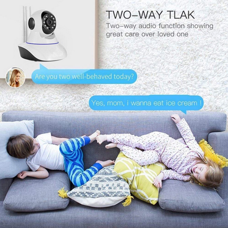 Yoosee Cctv 1080p Bảo mật gia đình Ip không dây Wifi Màn hình nhìn ban đêm Ip Camera 3 Antenna Us Plug